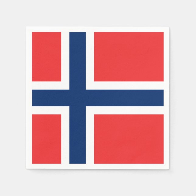 Norway Flag Napkin (Front)