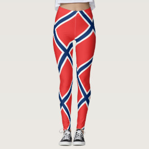 Norway Flag Norwegian Patriotic Leggings