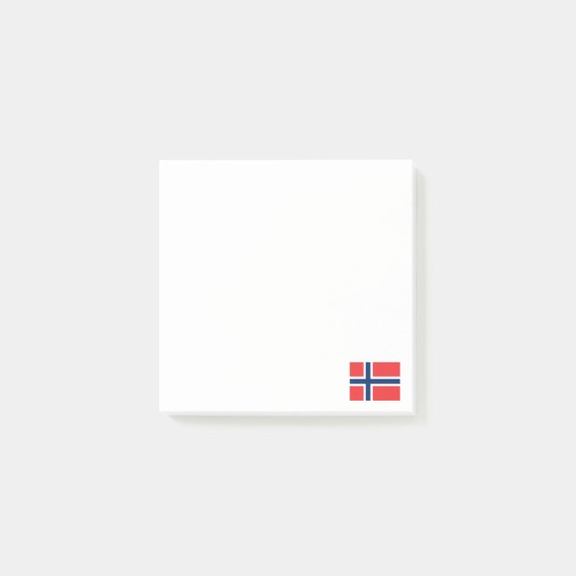Norway Flag Norwegian Patriotic Post-it Notes (Front)