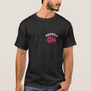 Norway Flag Oslo Norwegian Fjords Vacation Scandin T-Shirt