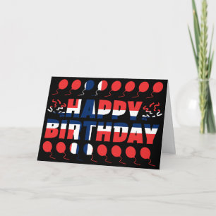 Norway Flag Patriotic Birthday Card