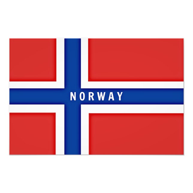 Norway Flag Photo Print (Front)