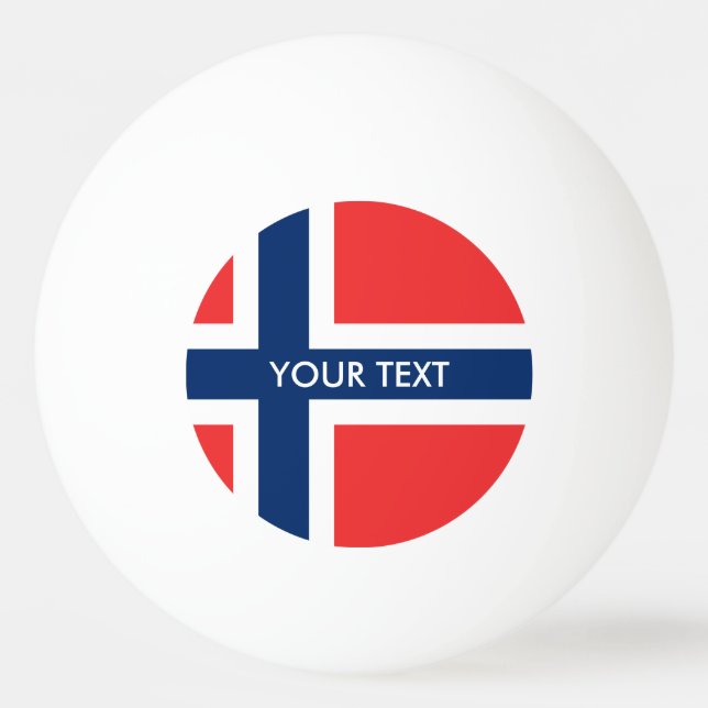 Norway flag ping pong balls for table tennis (Front)