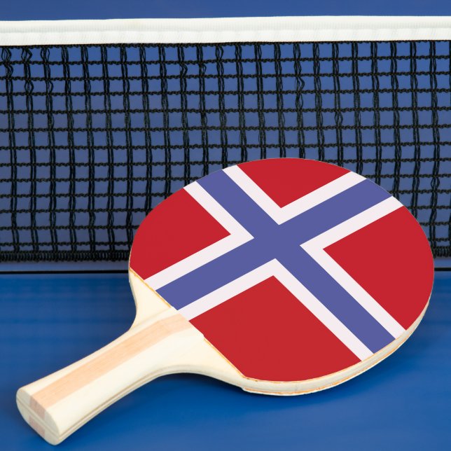 Norway flag ping pong paddle (Insitu)