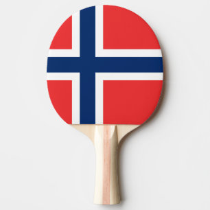 Norway Flag Ping Pong Paddle