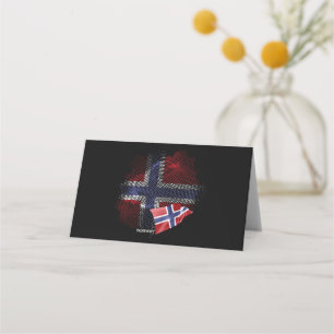 Norway flag place card