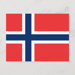 Norway Flag Postcard