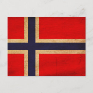Norway Flag Postcard