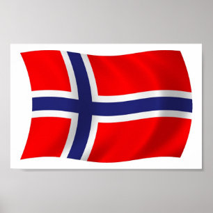 Norway Flag Poster Print
