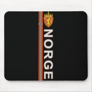 Norway Flag Pride Soccer And Sport Themed Mouse Mat