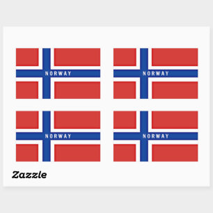 Norway Flag Rectangular Sticker