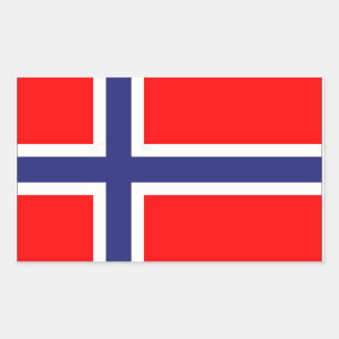 Norway Flag Rectangular Sticker