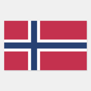 Norway Flag Rectangular Sticker