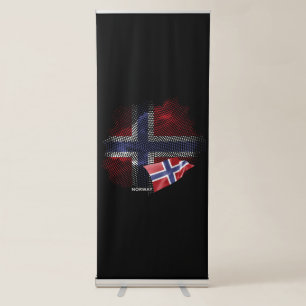 Norway flag retractable banner