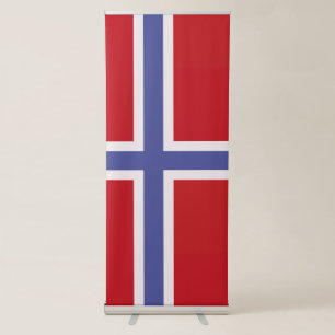 Norway flag retractable banner