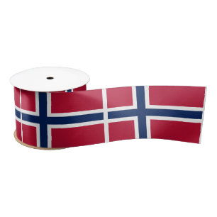 Norway Flag Satin Ribbon