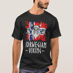 Norway Flag Scandinavia Heritage Norwegian Viking T-Shirt