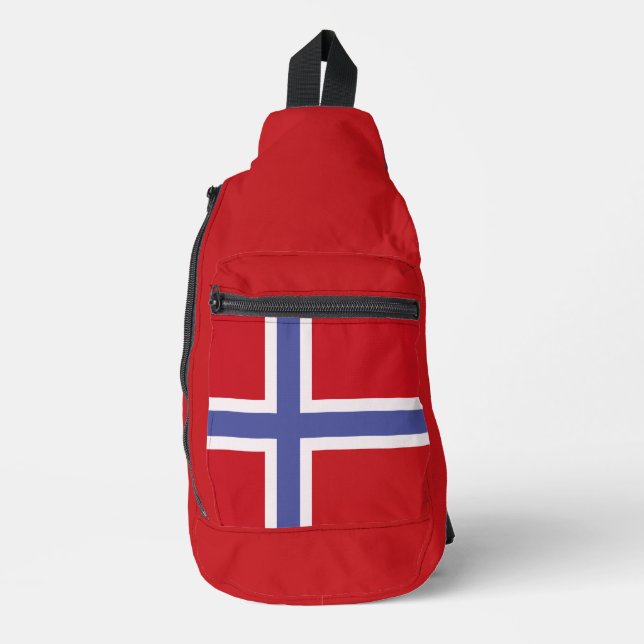 Norway flag sling bag (Front)
