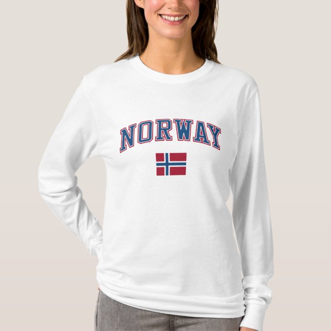 Norway + Flag T-Shirt (Front)