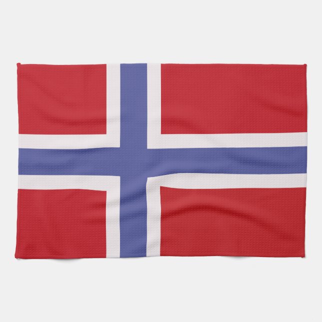 Norway flag tea towel (Horizontal)