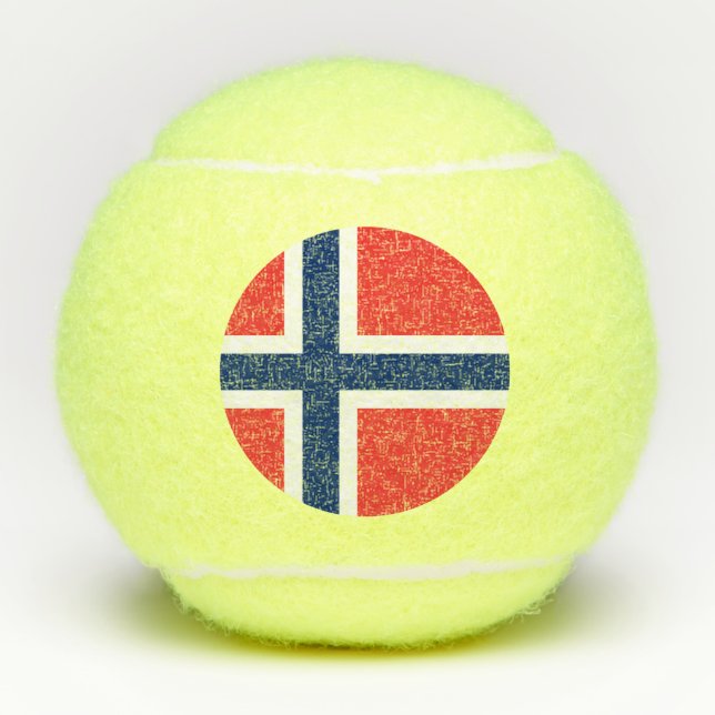 Norway Flag Tennis Balls (Front)