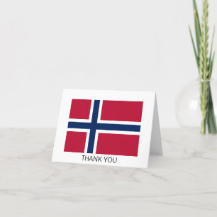 Norway Flag Thank You Card