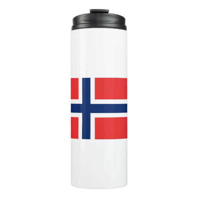 Norway Flag Thermal Tumbler (Front)
