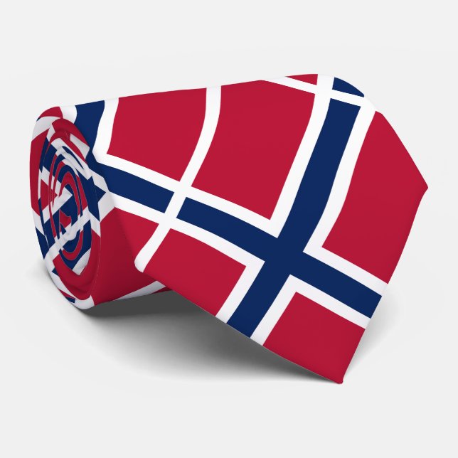 Norway Flag Tie (Rolled)