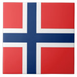 Norway Flag Tile<br><div class="desc">Add a touch of Norwegian pride to your home decor with our exclusive tile featuring the flag of Norway! Crafted with meticulous attention to detail, this tile is more than just a decorative item; it’s a celebration of Norway’s rich heritage and cultural identity. The vibrant design prominently displays the iconic...</div>