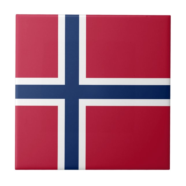 Norway Flag Tile (Front)