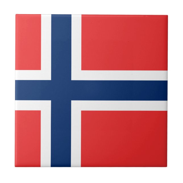 Norway Flag Tile (Front)