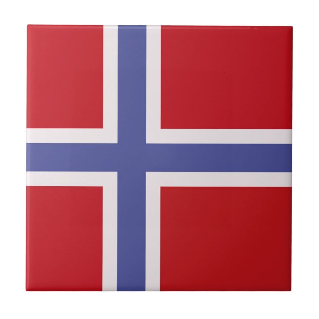 Norway flag tile (Front)