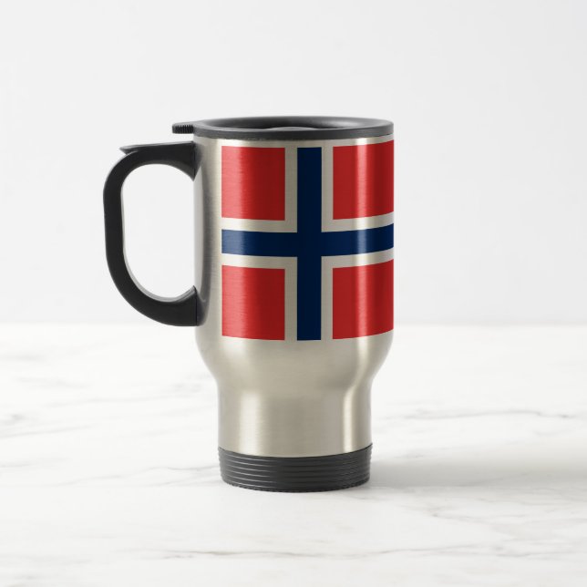 Norway Flag Travel Mug (Left)
