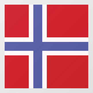 Norway flag window cling
