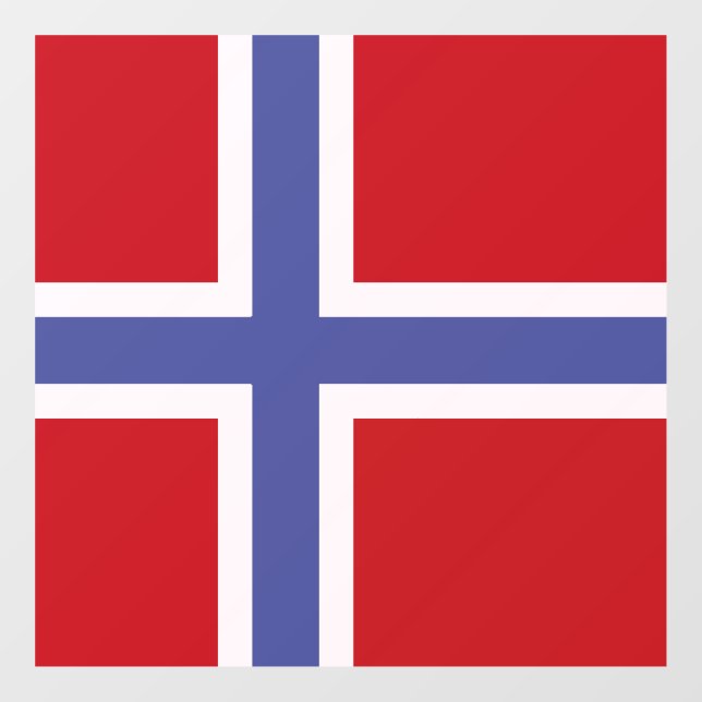 Norway flag window cling (Sheet)