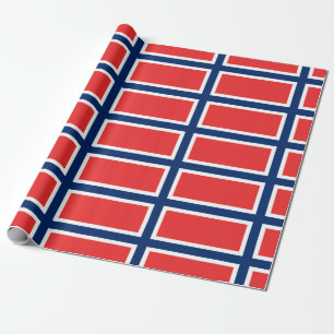 Norway Flag Wrapping Paper