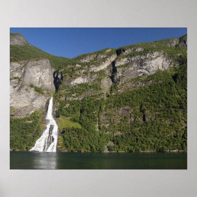 Norway, Geirangerfjord (UNESCO), Geiranger. Poster (Front)
