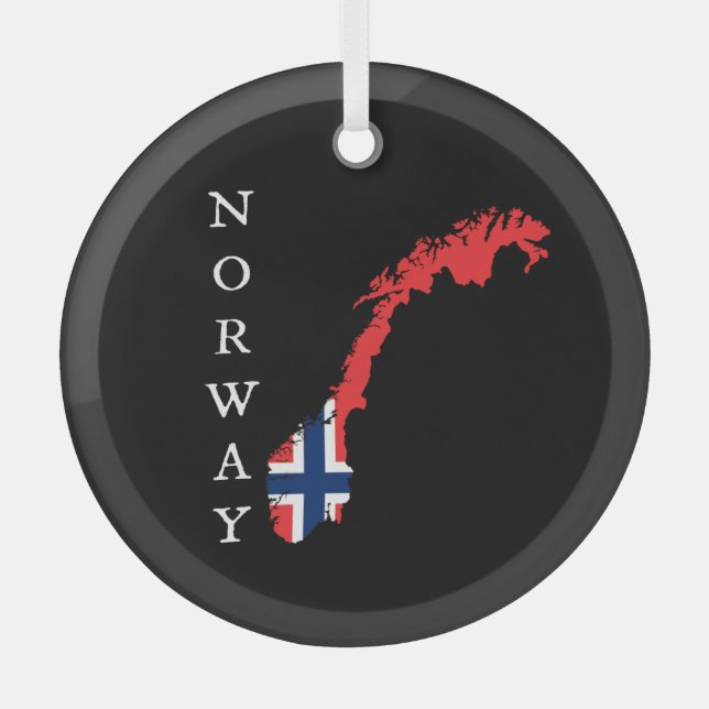 Norway Glass Tree Decoration (Front)