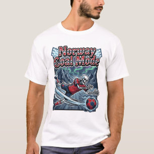 Norway Goal Mode Skeleton Striker Nations Streetwe T-Shirt