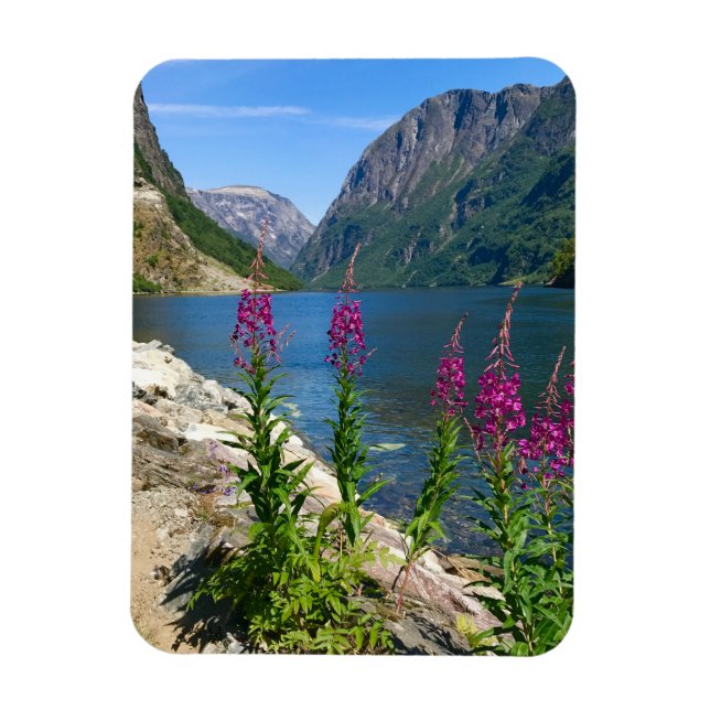 Norway Gudvangen Village Flexible Photo Magnet (Vertical)
