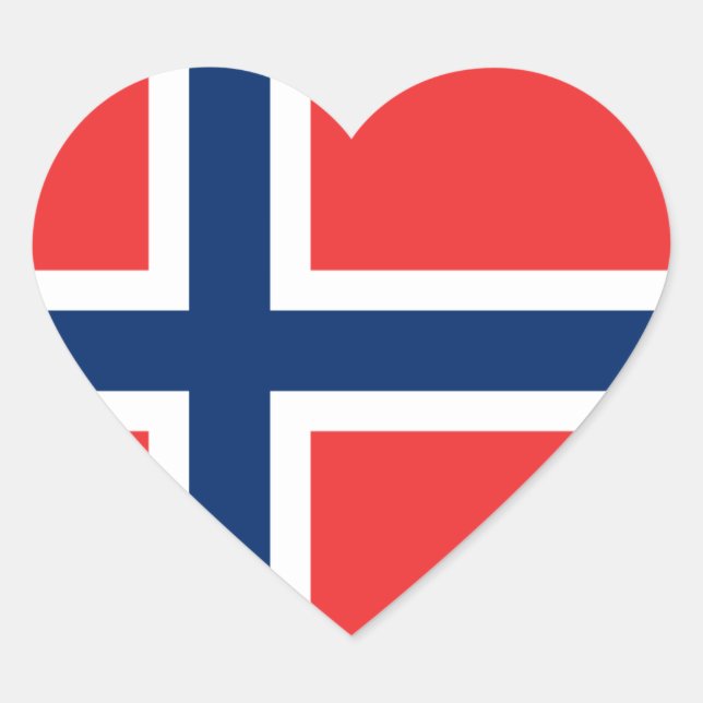 norway heart sticker (Front)