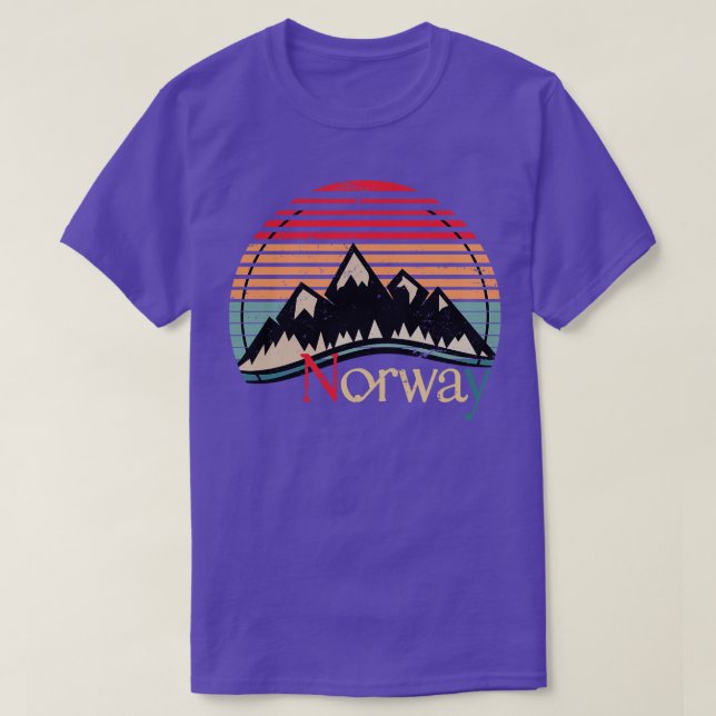 Norway Hiking Gift Norway T-Shirt (Design Front)
