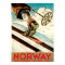 Norway - Home of Skiing Travel Art