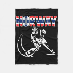 Norway Ice Hockey Lovers Jersey - Norwegian Hockey Fleece Blanket