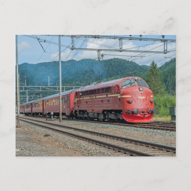 Norway. Jubileumstog 16.08.2014 at Støren st. Postcard (Front)