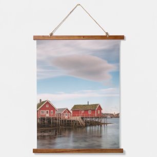 Norway Lofoten Fishing Village Hanging Tapestry
