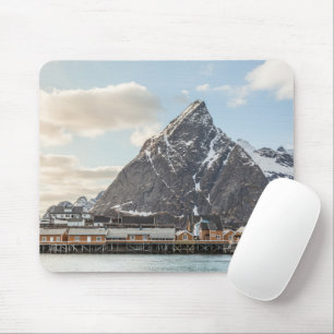 Norway Lofoten Fishing Village Mouse Mat