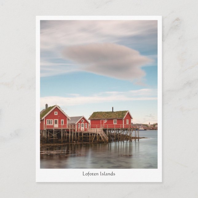 Norway Lofoten Fishing Village Postcard (Front)