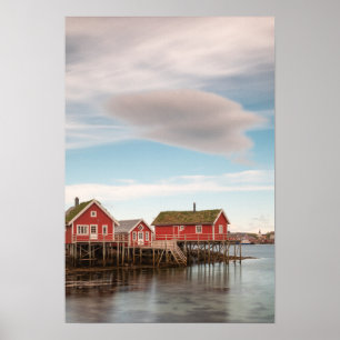 Norway Lofoten Fishing Village Poster