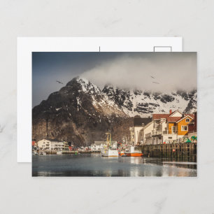 Norway Lofoten Henningsvaer Holiday Postcard